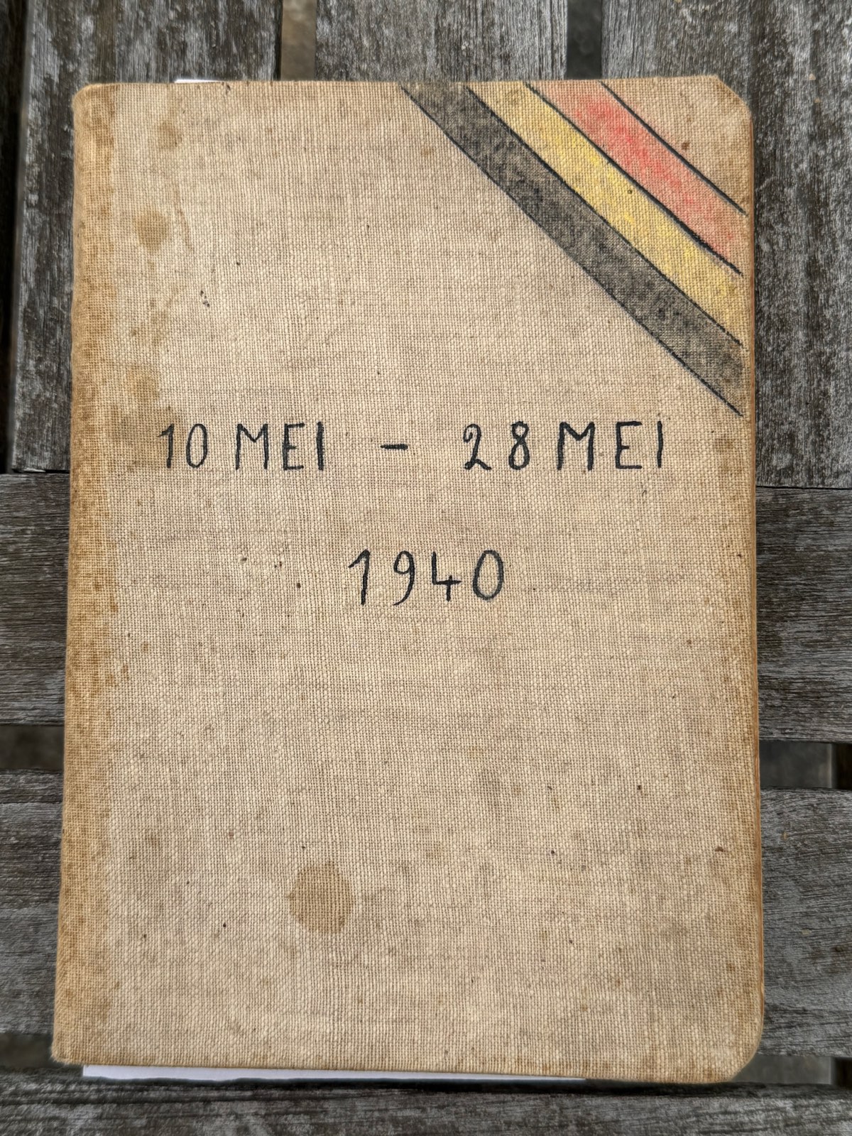 De kaft van het dagboek